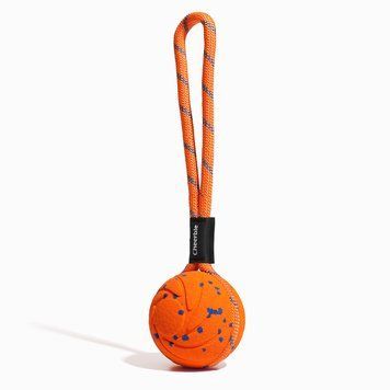 Інтерактивний м'яч для собак Cheerble Wicked Ball Air Rope з мотузкою (CWQ03), помаранчевий CWQ03O фото