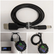 Кабель живлення для роутера WITRN UQC006 USB-A to DC 5.5x2.5мм 12V, QC 2.0/3.0, 1м Чорний UQC006 фото 6