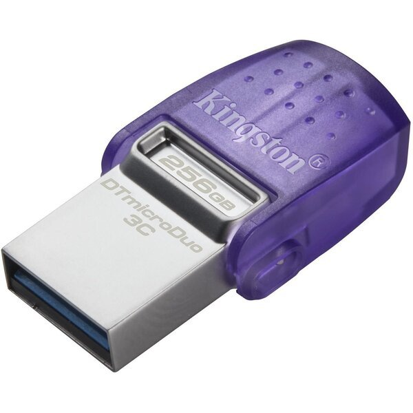 USB-флеш накопичувач Kingston DataTraveler microDuo 3C 256GB USB 3.0 + Type-C (DTDUO3CG3/256GB) DTDUO3CG3/256GB фото