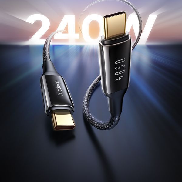 Кабель Mcdodo CA-2990 USB4.0 Type-C 240W 40Gbps 8K 1.2м Чорний CA-2990 фото