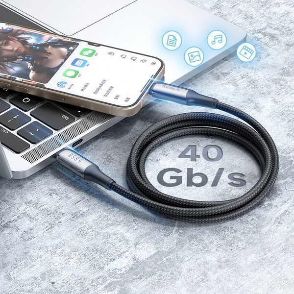 Кабель Mcdodo CA-2990 USB4.0 Type-C 240W 40Gbps 8K 1.2м Чорний CA-2990 фото