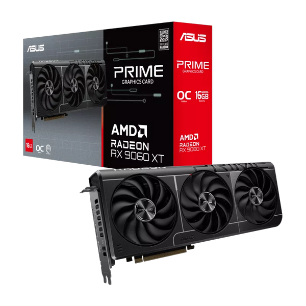 Відеокарта ASUS Prime Radeon RX 9060 XT OC 16GB GDDR6 (PRIME-RX9060XT-O16G) PRIME-RX9060XT-O16G фото
