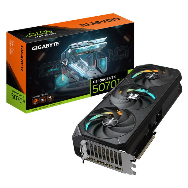 Відеокарта GIGABYTE GeForce RTX 5070 Ti GAMING OC 16G (GV-N507TGAMING OC-16GD) GV-N507TGAMING OC-16GD фото