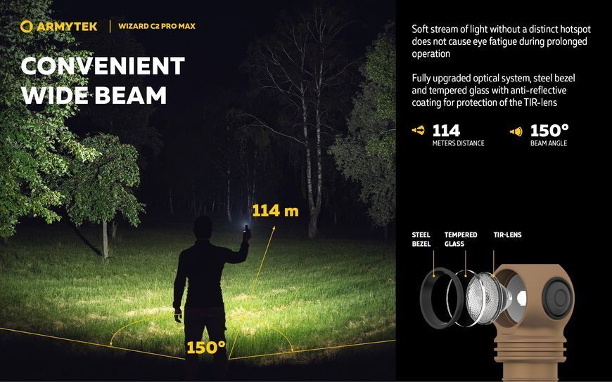 Ліхтар Armytek Wizard C2 Pro Max Magnet USB White (F06701C) F06701C фото