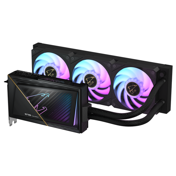 Відеокарта GIGABYTE AORUS GeForce RTX 5080 XTREME WATERFORCE 16G (GV-N5080AORUSX W-16GD) GV-N5080AORUSX W-16GD фото