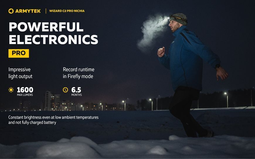 Ліхтар Armytek Wizard C2 Pro Nichia Magnet USB Warm (F06801W) F06801W фото