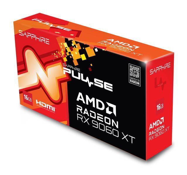 Відеокарта SAPPHIRE PULSE Radeon RX 9060 XT OC 16GB GDDR6 (11350-03-20G) 11350-03-20G фото