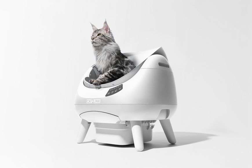 Автоматичний розумний лоток для котів Catlink Scooper Open-X (СL-CH-01) Білий  СL-CH-01W фото