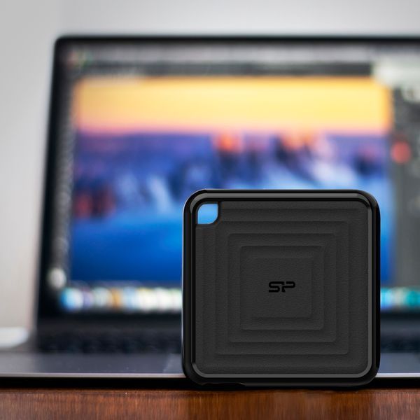 Зовнішній SSD Silicon Power PC60 256GB USB 3.2 Gen 2 Type-C (SP256GBPSDPC60CK) Чорний SP256GBPSDPC60CK фото