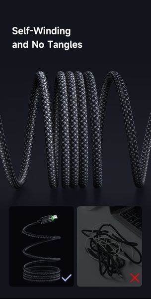 Кабель Mcdodo CA-5650 USB to USB-C Magnetic 6А 1.2м Чорний CA-5650 фото