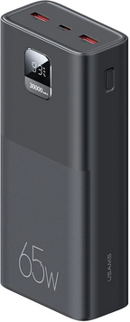 Повербанк USAMS US-CD185 PB68 30000mAh 65W (ATXLOGTC01) чорний ATXLOGTC01 фото