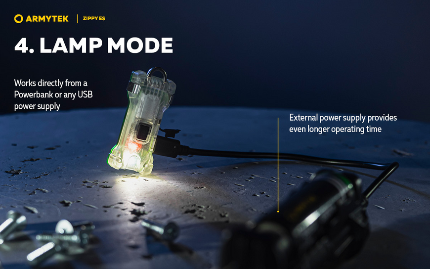Ліхтар Armytek Zippy Extended Set (F06101Y) жовтий F06101Y фото