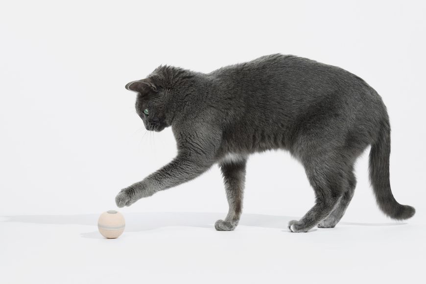 Інтерактивний м'яч для котів Cheerble Wicked Ball M3 (CWQ02), бежевий CWQ02A фото
