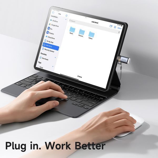 Адаптер Mcdodo OT-7850 2-в-1 USB-A to Lightning + Card Reader Чорний OT-7850 фото