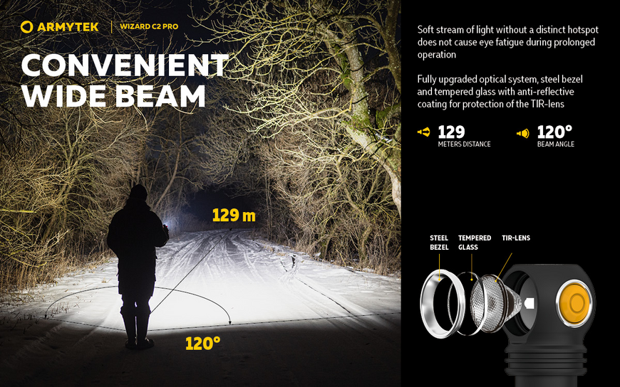 Ліхтар Armytek Wizard C2 Pro Magnet USB Warm (F08701W) F08701W фото